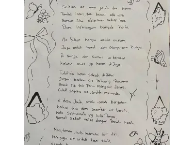 puisi Hemat Air
